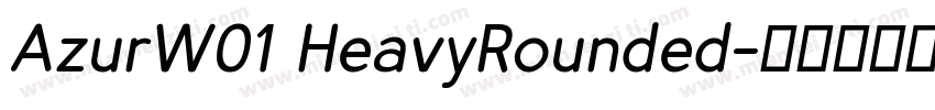 AzurW01 HeavyRounded字体转换